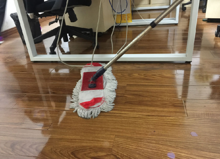 义县木地板保洁案例