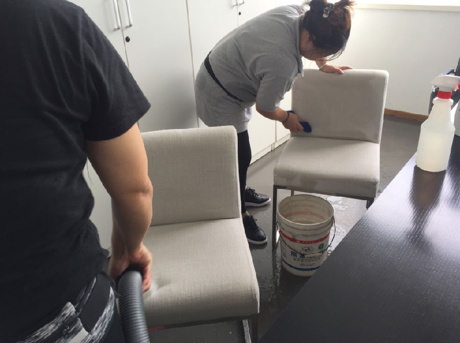 义县沙发清洗案例